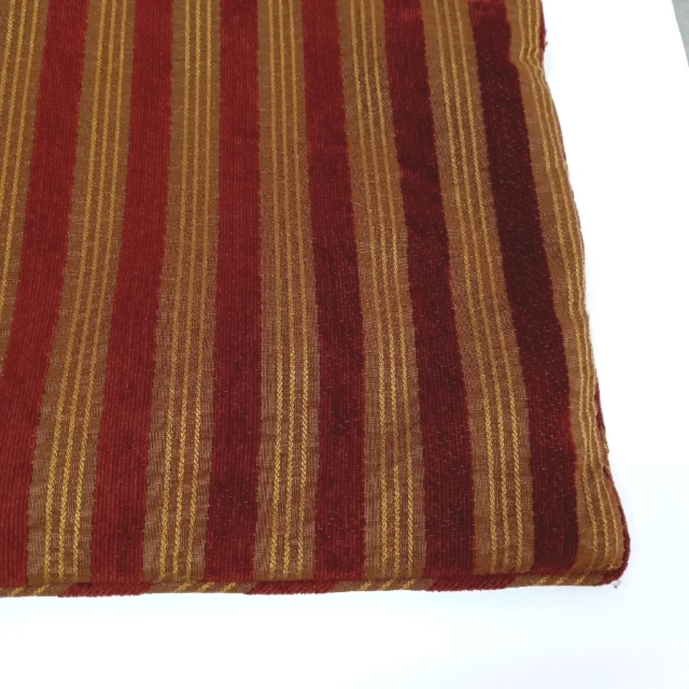 Restoration Hardware Chenille Stripe Lumbar Pillow + Insert SINGLE 12